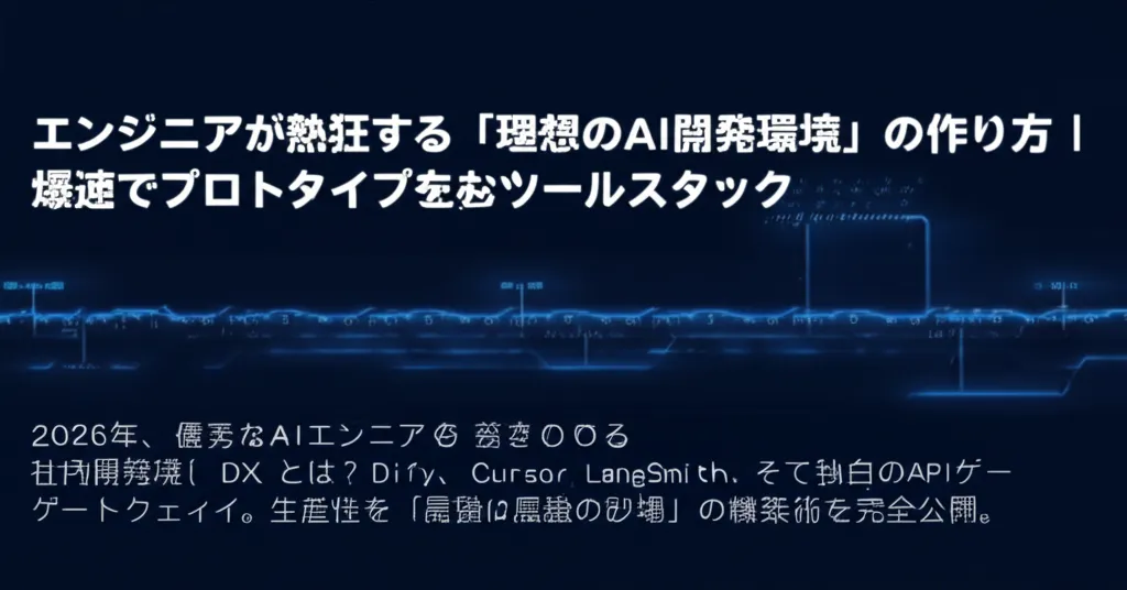 エンジニア向けのAI開発環境に関する情報が記載された画像。