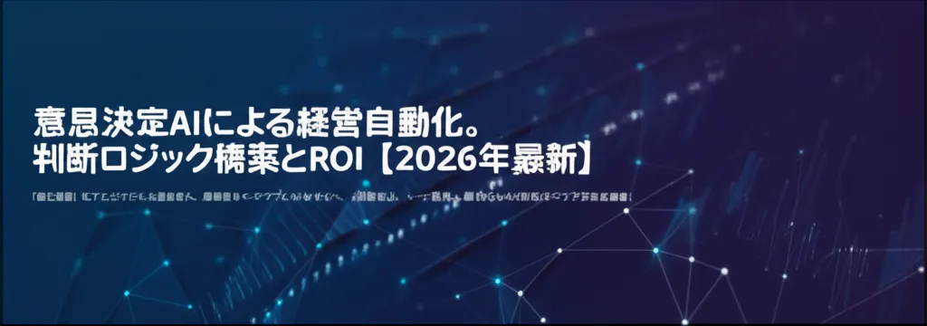 経営自動化をテーマにしたAIの活用方法やROIの構築についての説明が含まれています。
