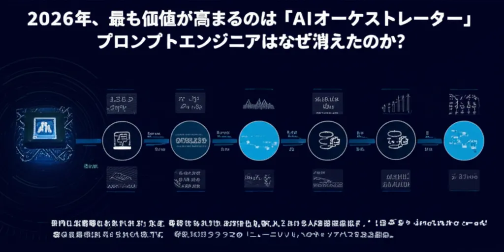 2026年に価値が高まるAIオーケストレーターに関する情報を示す図。