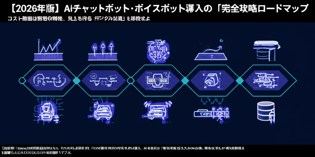 2026年版のAIチャットボット・ボイスボット導入に関する情報を示すロードマップ。