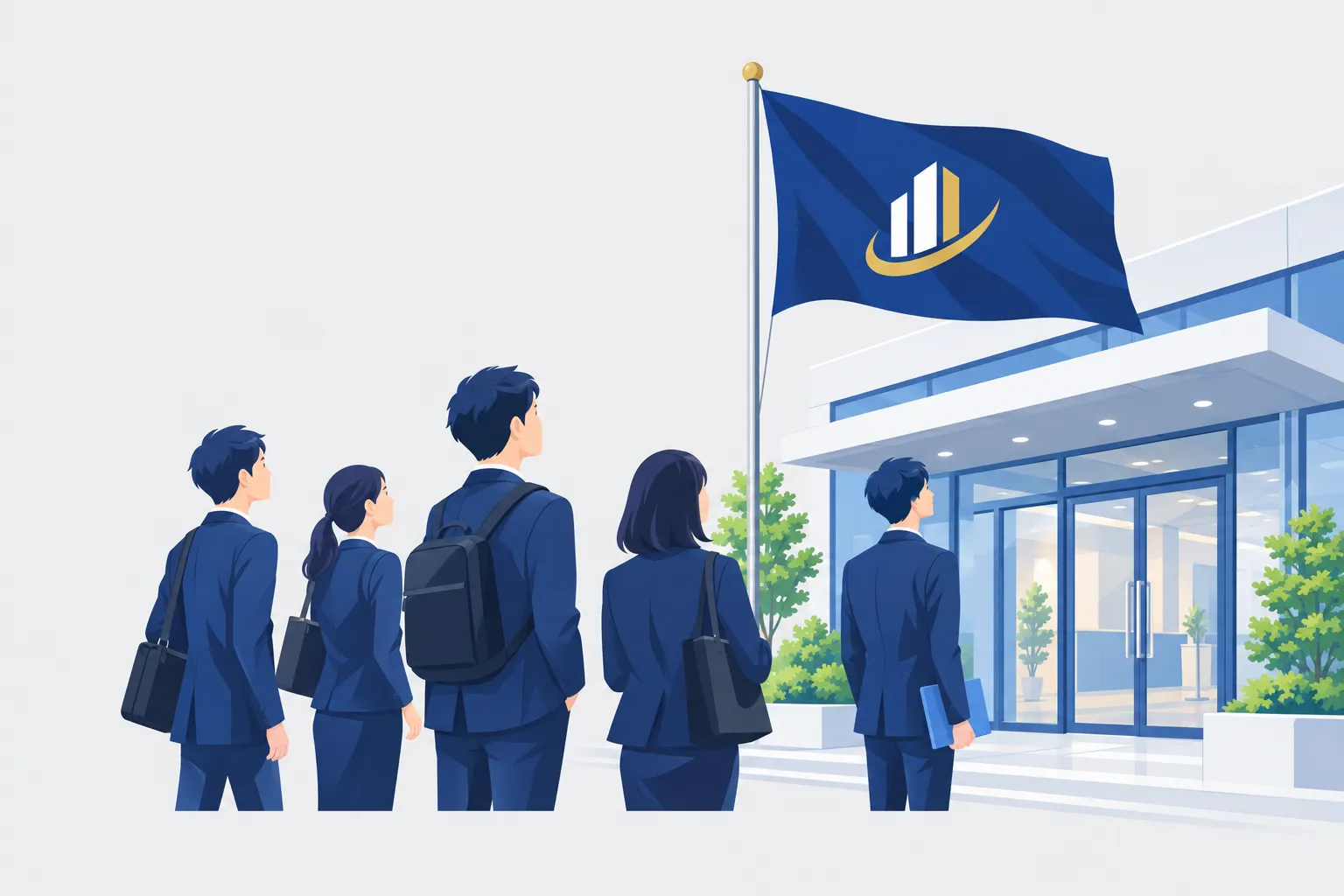 ビルメン会社の採用ブランディングを始める方法をテーマにした編集用ビジュアル